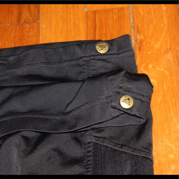 Black Adidas Warmup Sweatpants Sz Medium - Picture 4 of 5